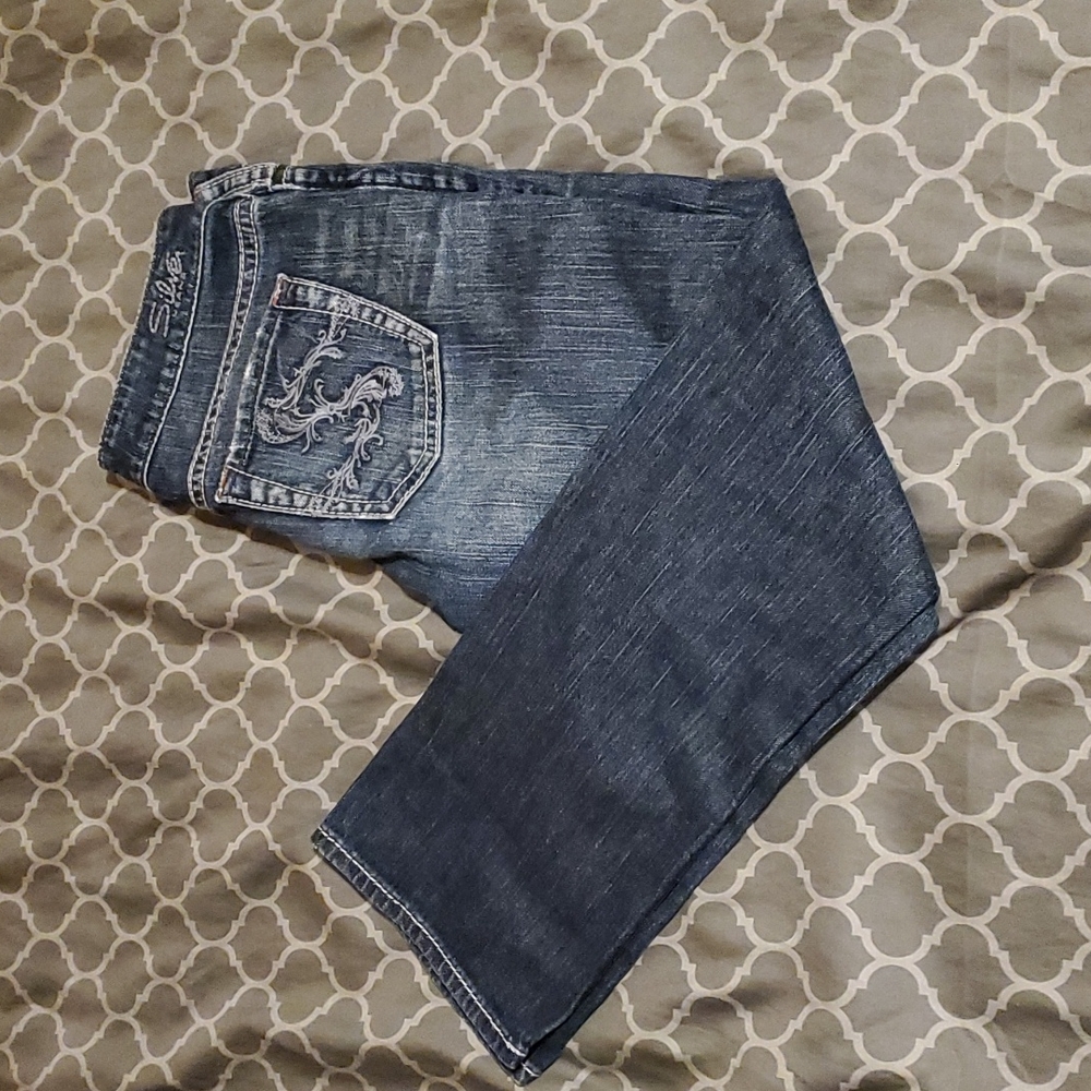 💚 Petite Silver jeans